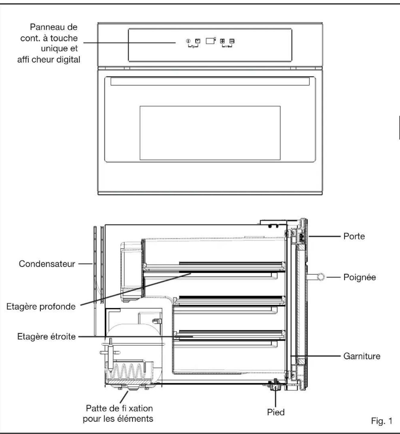 BORETTI BPWK45 - (Encastrement dans un meuble de la cuisine) - 1