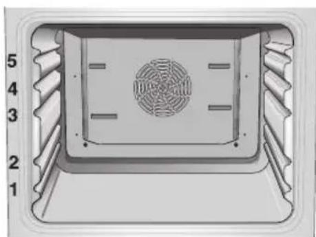 CONSTRUCTA CH14850 - Einschubhöhen Ihr Backofen ist mit 5 Einschubhöhen ausgestattet. - 1