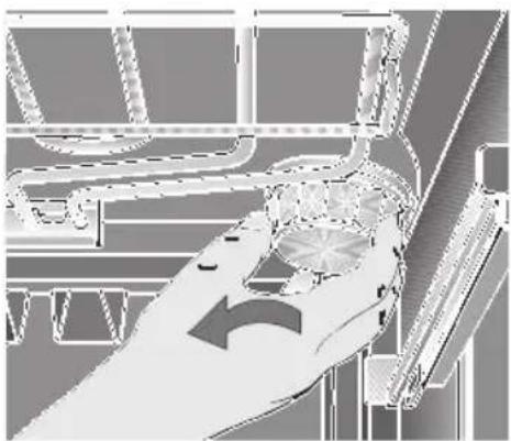 CONSTRUCTA CF23850 - Remplacement de la lampe du four Attention: mettez le four hors tension soit en - 1