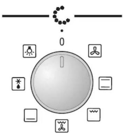 CONSTRUCTA CF23850 - Funktionswähler Mit dem Funktionswähler stellen Sie die Betriebsart für den Backofen ein. - 1