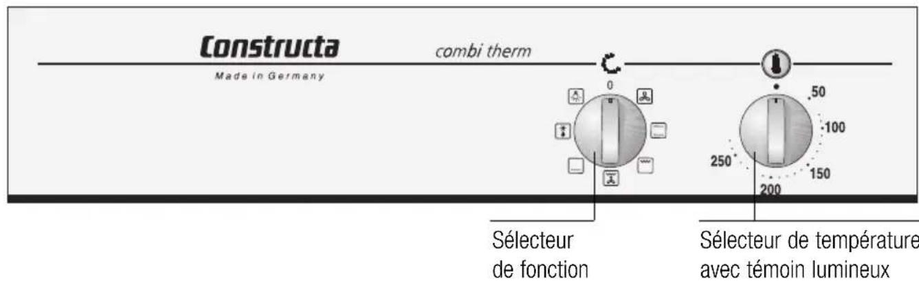CONSTRUCTA CF13850 - Le bandeau de commande - 1