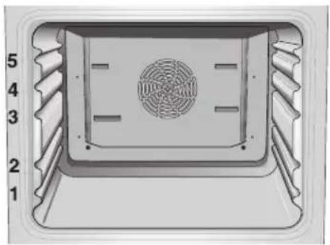 CONSTRUCTA CF13850 - Altezze Il forno è dotato di 5 altezze d'insertimento. d'insertimento Le altezze d'insertime - 1