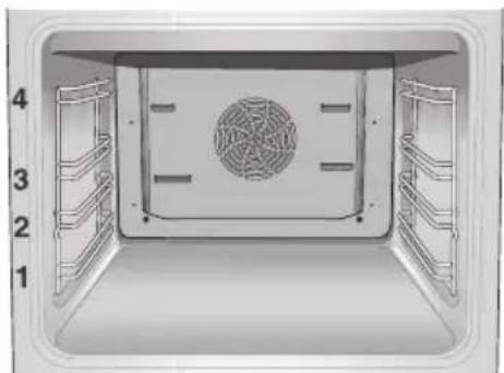 CONSTRUCTA CH26870 - Inschuifhoogten Uw oven beschikt over 4 inschuifhoogten. - 1