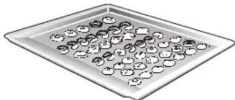CONSTRUCTA CH13870 - Backen auf Backblechen Die Abschragung des Backbleches muss immer zur Backofentür zeigen. - 1