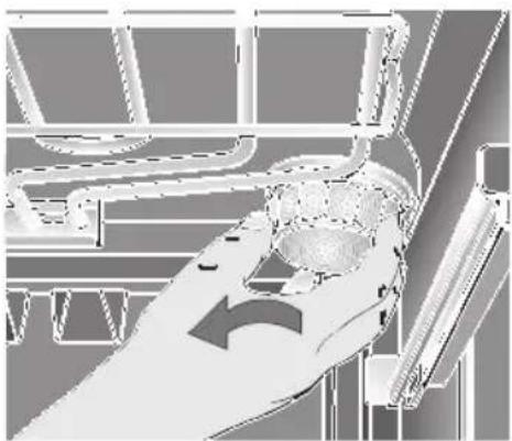 CONSTRUCTA CF26850 - Remplacement de la lampe du four Attention: mettez le four hors tension soit en - 1