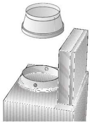 CONSTRUCTA CD99370 - En caso de tubos de evacuation con 120mm de diametro: - 1