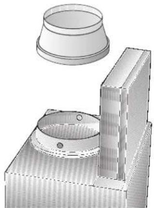 CONSTRUCTA CD96370 - Anschluss Abluftrohr ∅ 120 mm: - 1