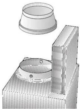 CONSTRUCTA CD96370 - Branchement du conduit d'évacuation 120 mm: - 1