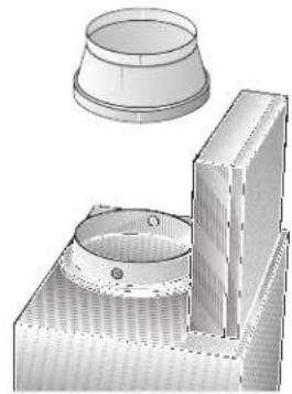 CONSTRUCTA CD96350 - Anslutning frånluftsslang ∅ 120 mm: - 1