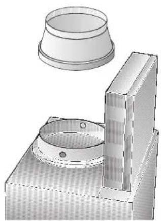CONSTRUCTA CD96350 - Collegamento del tubo di scarico ∅ 120 mm: - 1