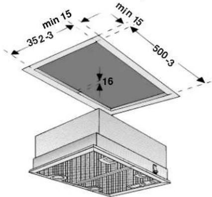 CONSTRUCTA CD75131 - Für den Einbau müssen je nach Variente folgende Ausschnitttevorhanden sein: - 3