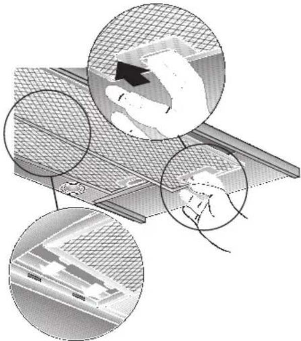 CONSTRUCTA CD91350 - Metalen vetfilters verwijderen en aanbrengen: - 1