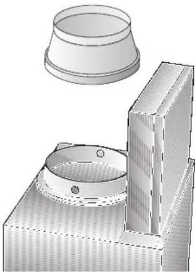 CONSTRUCTA CD91350 - Collegamento del tubo di scarico 120 mm: - 1