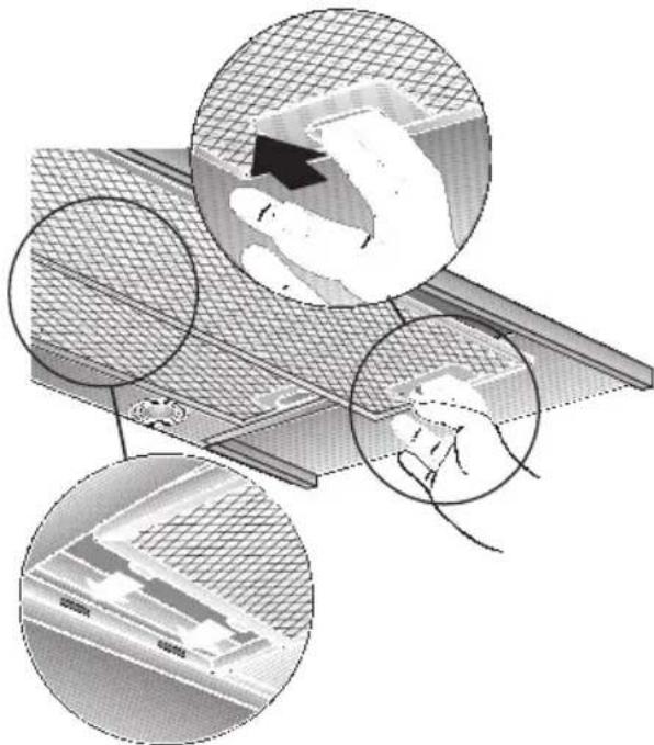 CONSTRUCTA CD91350 - Aus- und Einbauen der Metall-Fettfilter: - 1