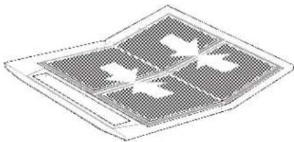 CONSTRUCTA CD11350 - Aus- und Einbau den Metall-Fettfilter (siehe Vlies-Fettfilter): - 1