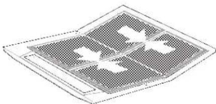 CONSTRUCTA CD11350 - Smontaggio e montaggio del filtro grassi in metallo (Vedi "Smontaggio e montaggio del filtro antigrasso in velo"): - 1