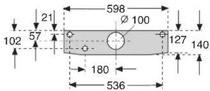 CONSTRUCTA CD11350 - Fixation murale - 2