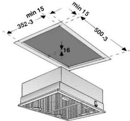 CONSTRUCTA CD77130 - En vue de l'encastrement et suivant la variante, il faudra avoir préalablement réalisé les découvertes suivantes: - 3