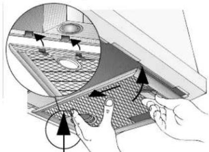 CONSTRUCTA CD77130 - Sur les hottes aspirantes responsable des deux cassettes filtrantes: - 3