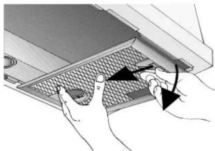 CONSTRUCTA CD77130 - Sur les hottes aspirantes responsable des deux cassettes filtrantes: - 1