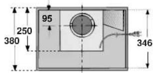 CONSTRUCTA CD77130 - Für den Einbau müssen je nach Variente folgende Ausschnitttevorhanden sein: - 6