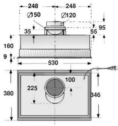CONSTRUCTA CD75130 - Urtagets matt vid inbyggnad beroende pa modell: - 4