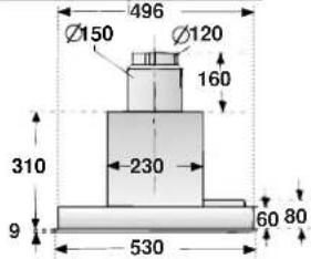 CONSTRUCTA CD75130 - Für den Einbau müssen je nach Variente folgende Ausschnitttevorhanden sein: - 5