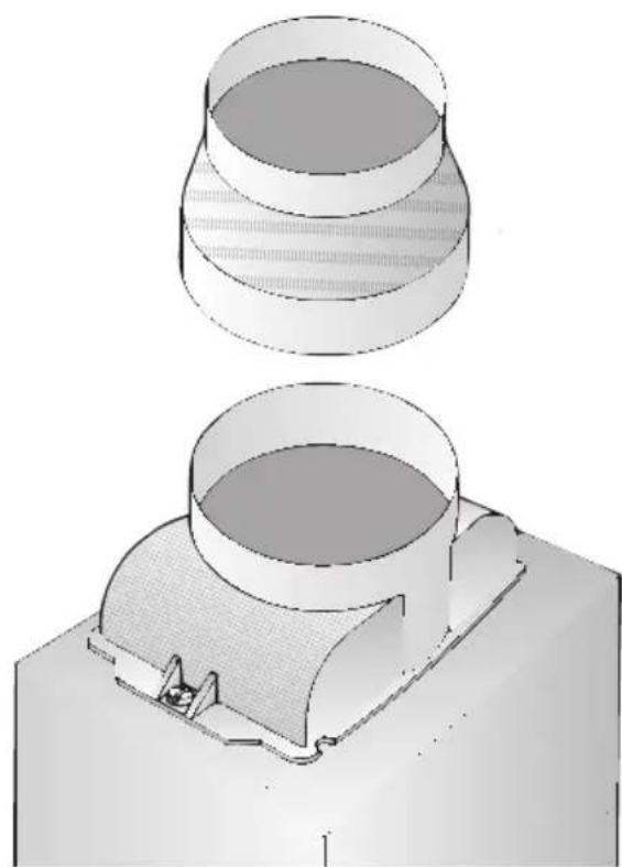CONSTRUCTA CD69750 - Anschluss Abluftrohr  100 mm: - 1