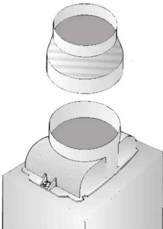 CONSTRUCTA CD639050 - Branchement du conduit d'évacuation 100 mm: - 1