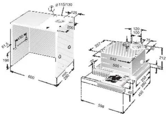 CONSTRUCTA CD50030 - Exhaust air flows upwards: - 1