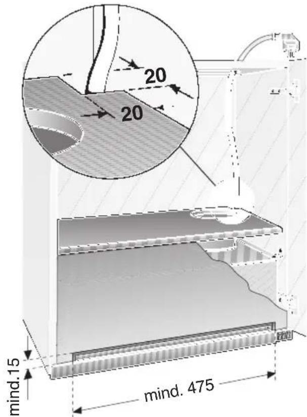 CONSTRUCTA CD50030 - Encastrement dans le placard en appui mural - 3