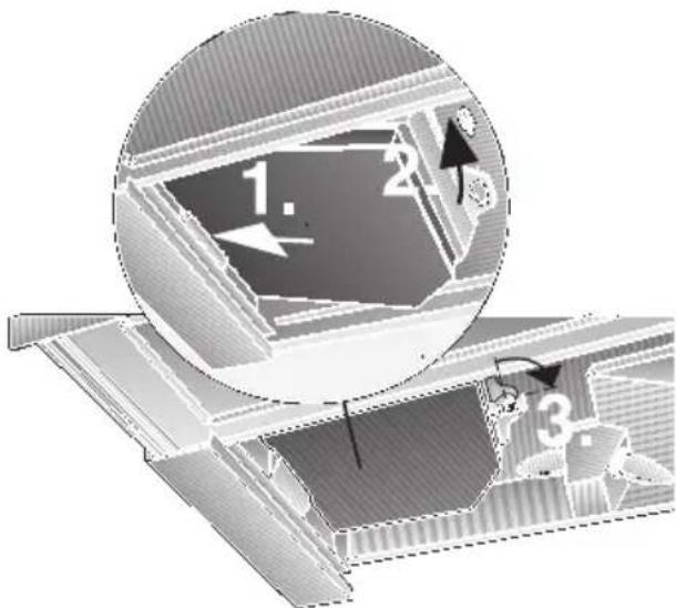 CONSTRUCTA CD50030 - Inserting/removing the filter: - 2