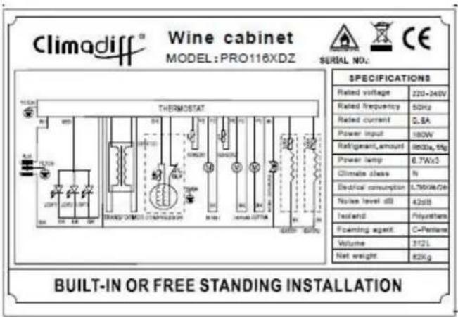 CLIMADIFF PRO116XDZ - TECHNICAL CHARACTERISTICS - 1