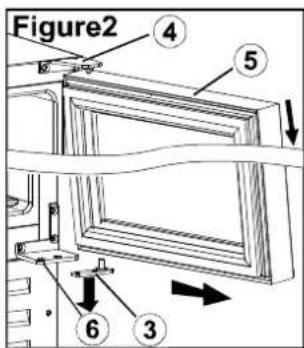 CLIMADIFF CLE51 - Reversing the door: - 2