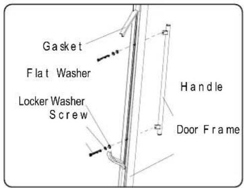 CLIMADIFF CLE51 - Installing the handle: - 1