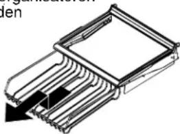 AMANA XRSS 687 BW BB - Ta ur och montera Beverage Organizer™: - 1