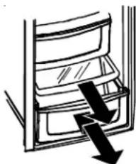 AMANA XRSS 687 BW BB - Ta ur och montera lådorna: - 1