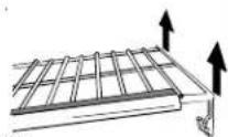 AMANA XRSS 687 BW BB - To remove and install shelves: - 1