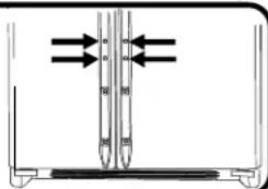 AMANA XRSS 687 BW BB - Full-Length Grab Handles (non-stainless steel) - 1