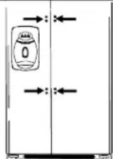 AMANA XRSS 687 BW BB - Half-Length Grab Handles (non-stainless steel) - 1