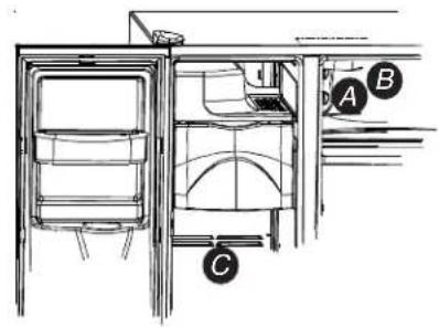 AMANA XRSS 264 RVS - Secção do congelador do Modelo com dispensador - 4