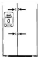 AMANA XRSS 264 RVS - Maniglie a media lunghezza (non in acciaio inossidabile) - 1