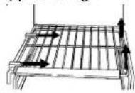 AMANA XRSS 264 RVS - For a fjerne eller installere Stor-Mor-hylle: - 1