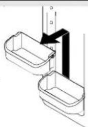 AMANA XRSS 264 RVS - Balconnets de porte - 1