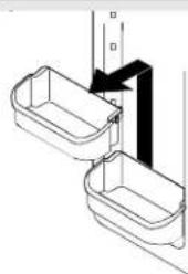 AMANA XRSS 264 RVS - Secchielli interno porta - 1