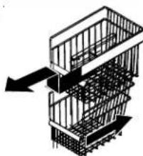 AMANA XRSS 264 RVS - Para retirar e instalar os cestos: - 1