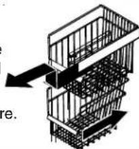 AMANA XRSS 264 RVS - To remove and install baskets: - 1