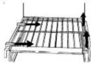 AMANA XRSS 264 RVS - Pour enlever et remettre une clayette Stor-MorTM: - 1