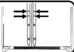 AMANA XRSS 264 RVS - Full-Length Grab Handles (non-stainless steel) - 1