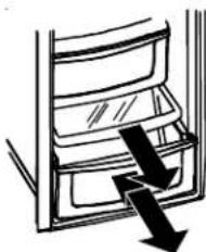 AMANA XRSS 267 - Para退还 e instalar a prateleira dos vegetais: - 1